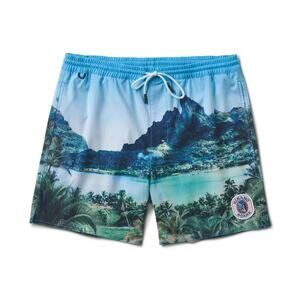 Roark x Hinano Shorey 16” Sun God Elastic Waist Swim Trunks New Sz Medium RB466